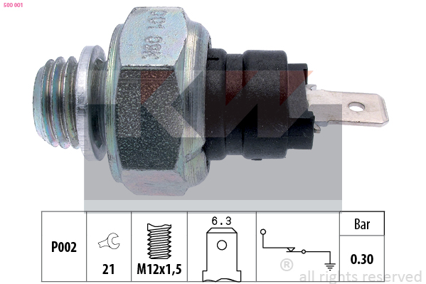Senzor presiune ulei 500 001 KW